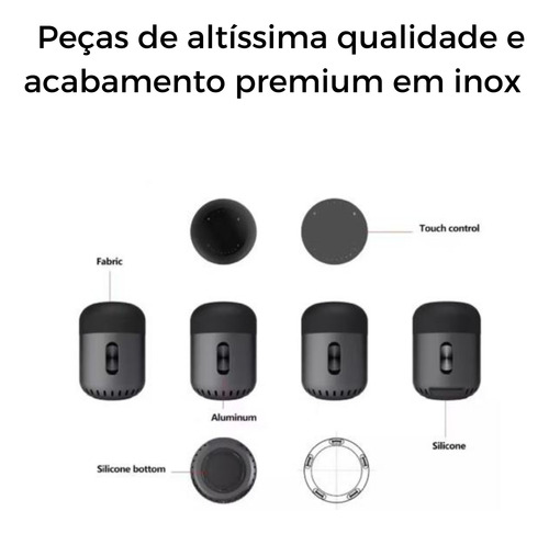 Monitor De Áudio Bluetooth 5.0 60w Portátil Tomate Mts-8004