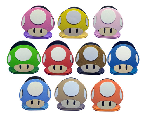 Servilleteros De Mario Bros 6 Piezas