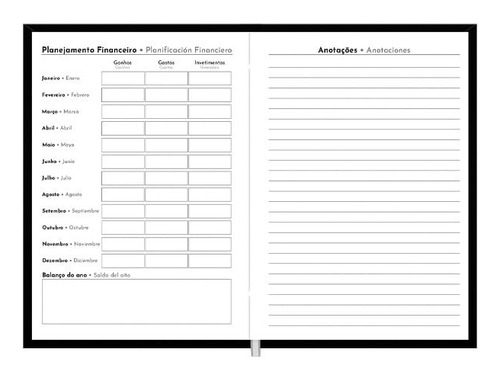 Agenda Anual Executiva Moderna Colors 176 Folhas Premium Ano 2024 Cor Sortido