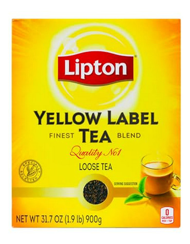 Té Negro -  Yellow Label Orange Pekoe Loose Tea,net Weight 1