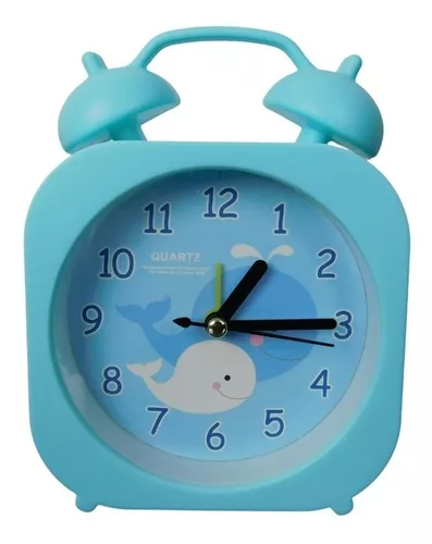 Reloj Despertador Decorativo Cuadrado Infantil 4 Colores