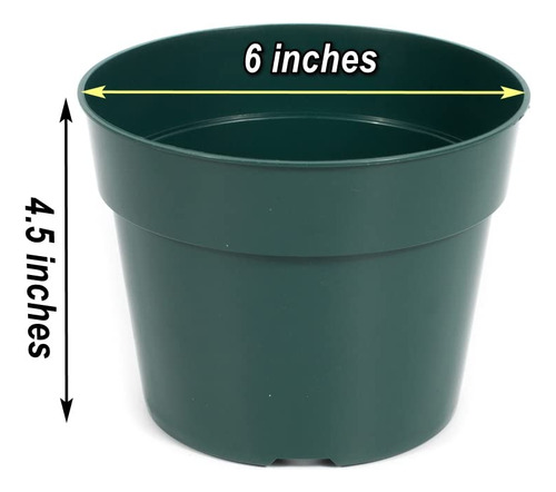 Daperci Pulgadas Maceta De Vivero Para Plantas Resistente A