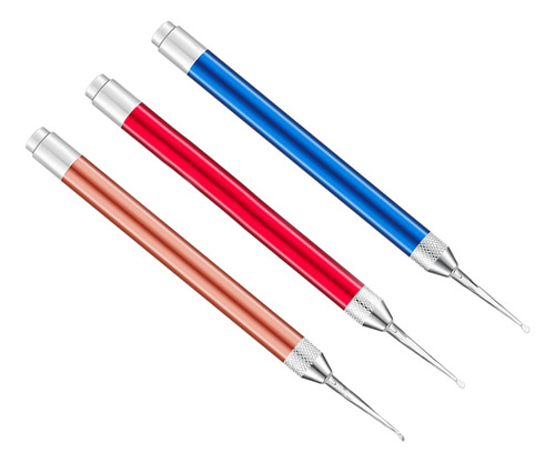 Lanterna Led Earpick Earpick Earwax, Conjunto De 3 Peças, Az