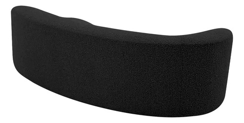 Divã Recamier Orgânico Tokyo 180cm Lado Direito Linho Cor Preto