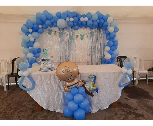 Baby Shower Globos, Diealles Shine 17 Piezas Gender Reveal Balloon para  Decoracion Baby Shower Niño, Azul Globos para Baby Sh