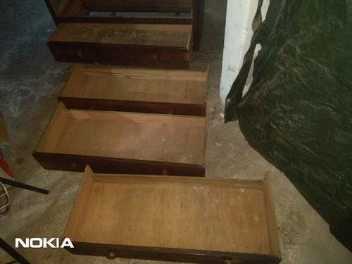 Comoda Cajonera Antigua En Madera De 4 Cajones