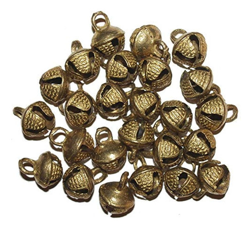Esplanade 100 Pcs Indian Brass Tobilleras / Ghungroo Campana