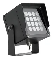 Comprar Foco De Piso Exterior Luminaria Led 32w Atenas Unilux Carcasa Negro Luz Blanco Cálido