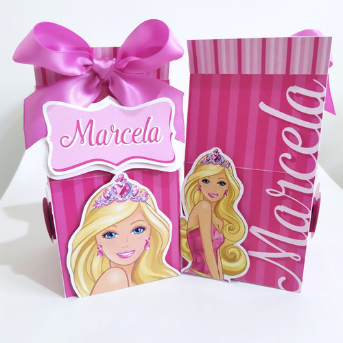 Cajas Barbie Tipo Cartón De Leche Personalizada Barbie