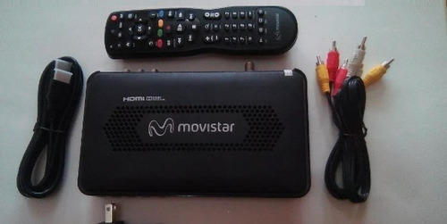 Decodificador Movistar Hd Control Remoto Cargador Cable Caja