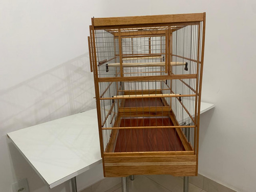 Gaiola Voadeira Em Inox Criadeira Viveiro Com Divisoria