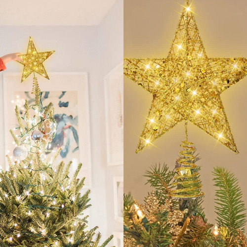 Decoración De Árbol Para Árbol De Navidad, Diseño De Estrel