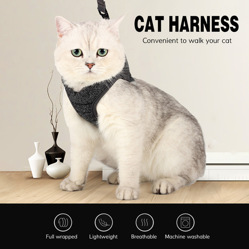 Arnés Para Gatos, A Prueba De Escapes, Ligero Y Transpirable