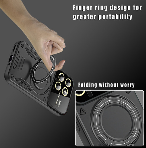 Capa Com Suporte De 360 Graus Para Xiaomi Poco X7 5g