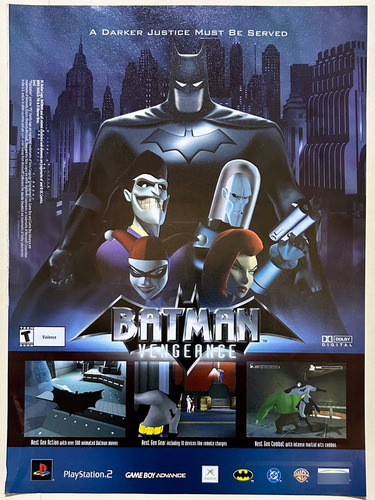 Anuncio Vintage Original Batman Vengeance - Ps2 Gba Xbox