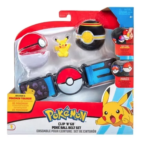 Cinto Pokemon - Com Pokebola e Figura do Pikachu SUNNY BRINQUEDOS