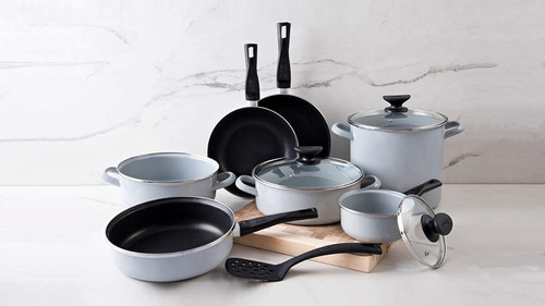 Imagen 2 de 7 de Batería De Cocina De 11 Piezas Cinsa Silver Aniversario