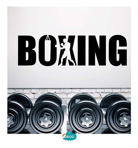 Vinil Decorativo Deporte Gimnasio Boxeo Boxing Mural