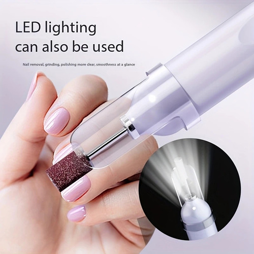 Lima Pulidor Uña Manicura Pedicura Casa Elctrico Recarga Usb