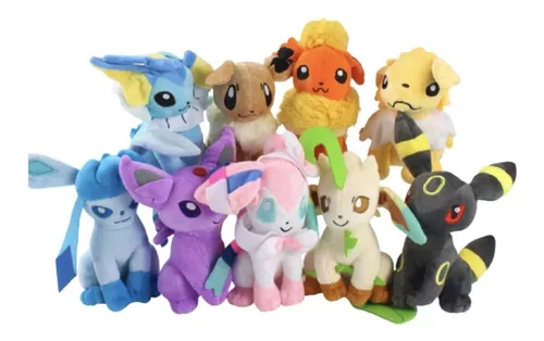 Plush Pelúcia Evoluções Eevee - Pokemon - Cotton Candy Coswig Land