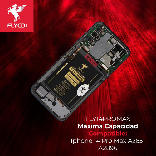 Bateria Para iPhone 14 Pro Max A2894 A2830 4650mha Flycdi