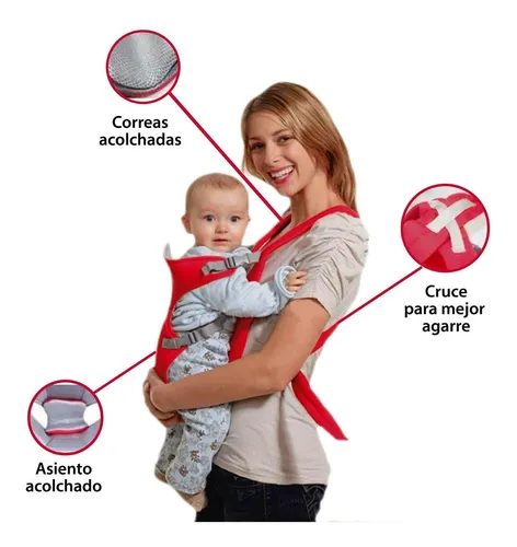 Mochila porta bebe tela sale