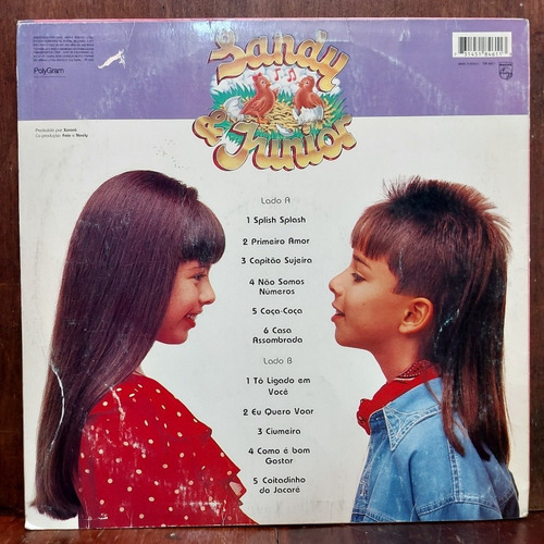 Vinil Lp Sandy E Júnior Tô Ligado Em Você