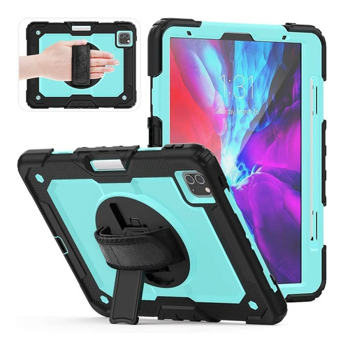 Funda Uso Rudo + Correa Para iPad Pro 12.9 2020 4ta Generaci