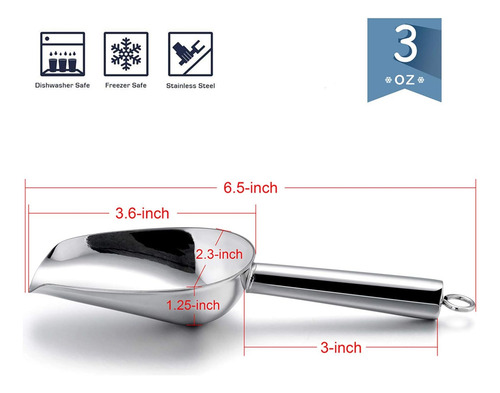 Juego De 2 Mini Cucharas De Hielo Con Colador De Malla Fina