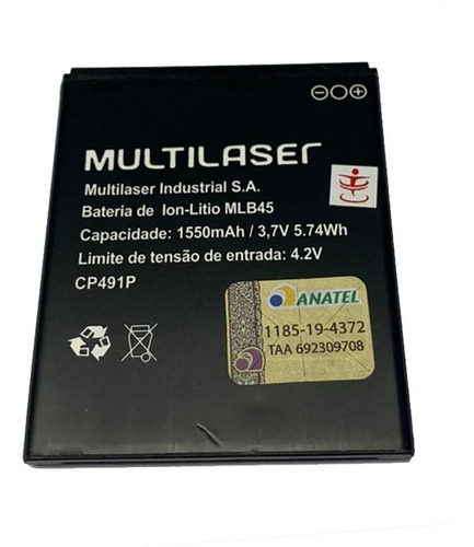 Bateira Multilaser Original Mlb45 Ms45 Ms45s C/garantia