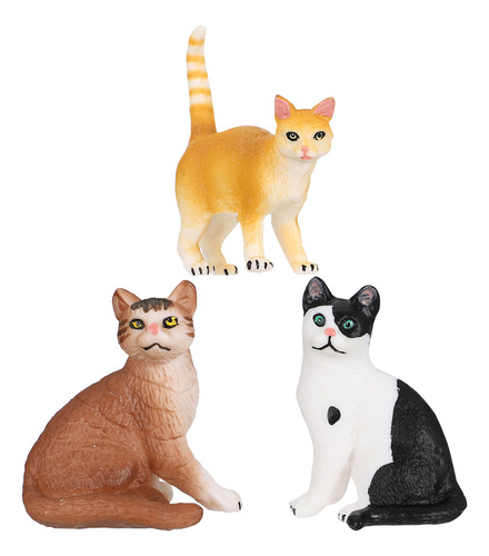 Minifiguritas De Gato Modelo Cat Cute, 3 Unidades