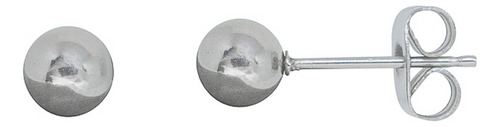 Brinco Bola Aço Inox Não Escurece E Hipoalergênico 5 Mm