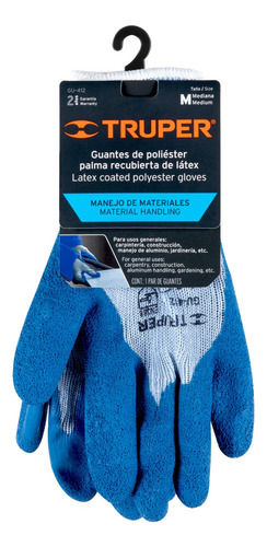 Guantes Recubiertos De Látex, Medianos, Truper, 15266