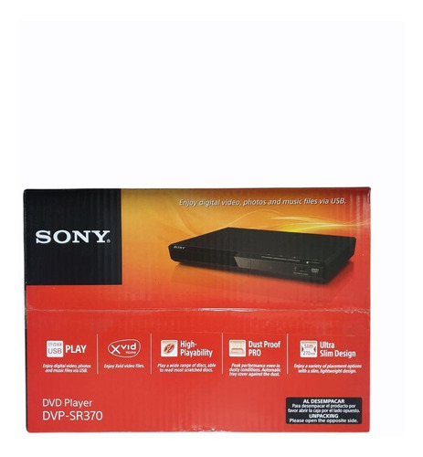 Reproductor De Dvd Sony Dvp- Sr 370