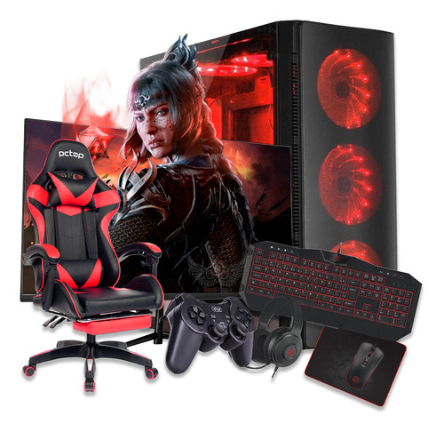 Pc Computador De Mesa Gamer A8 3.8ghz + Kit Cadeira Game+wif