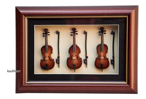 Instrumentos Musicales De Cuerda Miniatura Cuadro Decorativo