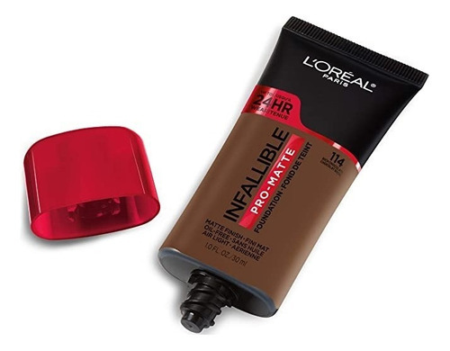 Base de maquillaje en cremoso L'Oréal Paris Infallible Infallible Pro Matte Infallible tono 114 rich chocolate - 30mL 30g