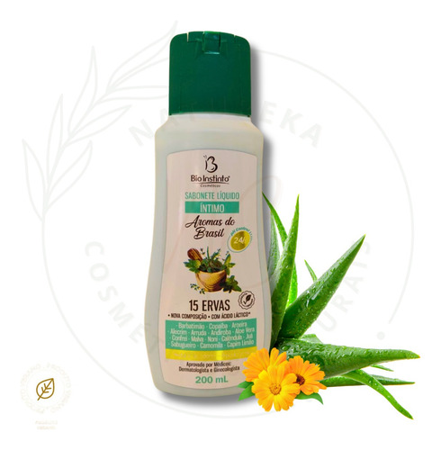 Sabonete Intimo Liquido 15 Ervas 200ml Fragrância Mulher