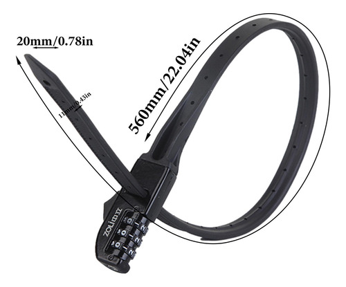 Candado De Combinación Para Bicicleta Candado Antirrobo Para