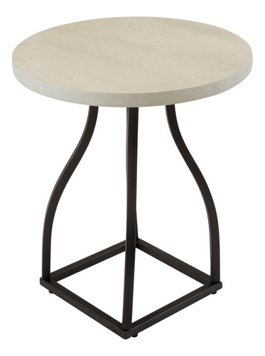 Homepop Metal Accent End-tables, White Wash