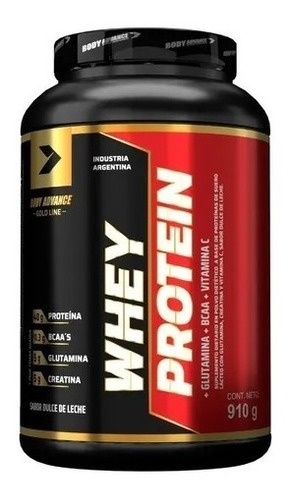 Whey Protein Body Advance 910g Glutamina Bcaa Vit C Creatina