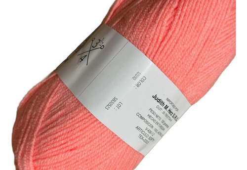 Lana Judith Ovillos X 100 Grs C/u Modelo Softy Lana Fina Salmon 12010