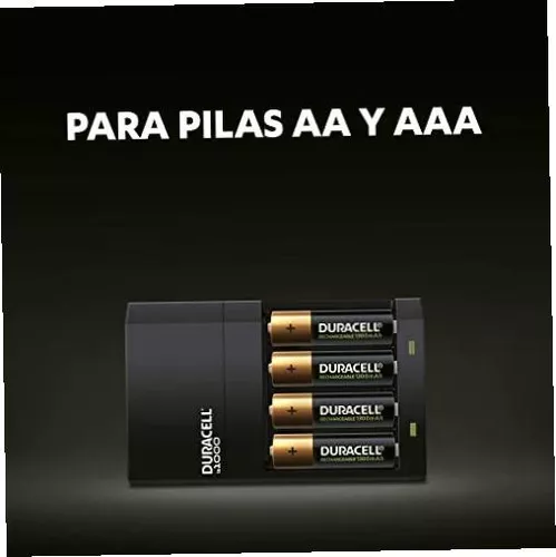 DURACELL - Cargador premium pilas recargables, carga extra rápida