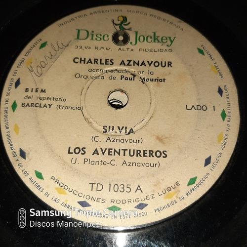 Simple Charles Aznavour Disc Jockey 1035 C16