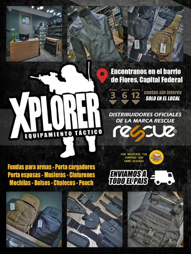 Imagen 6 de 6 de Kit 4 Pouch Tacticos Molle Accesorios Rescue