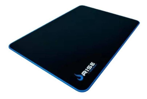 Mouse Pad gamer Rise Mode Gaming Zero de fibra e borracha m 210mm x 290mm x 3mm preto/azul