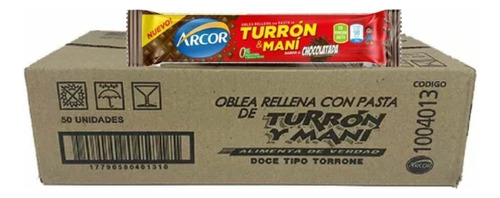 Turron Arcor Chocolatada Caja X 50un