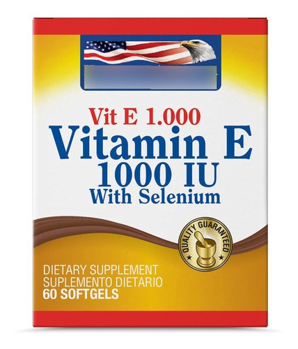 Vitamina E 1000 Iu With Selenium 60 Softgels