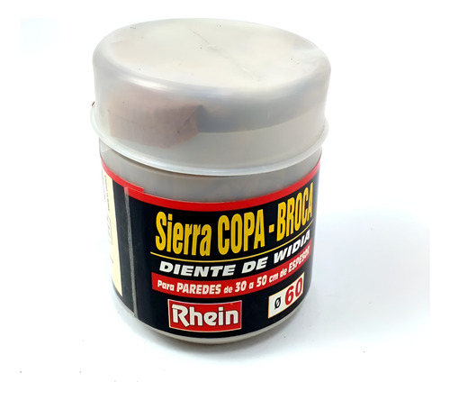 Sierra Copa Diente Widia 60mm Rhein Pared/hormigón 30-50 Cm