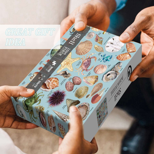 Puzzles De Conchas Marinas Para Adultos 1000 Piezas, Puzz...